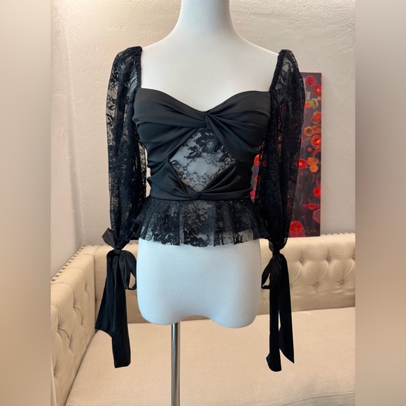 NWT For Love and Lemons Sonia Top XS - Picture 2 of 6